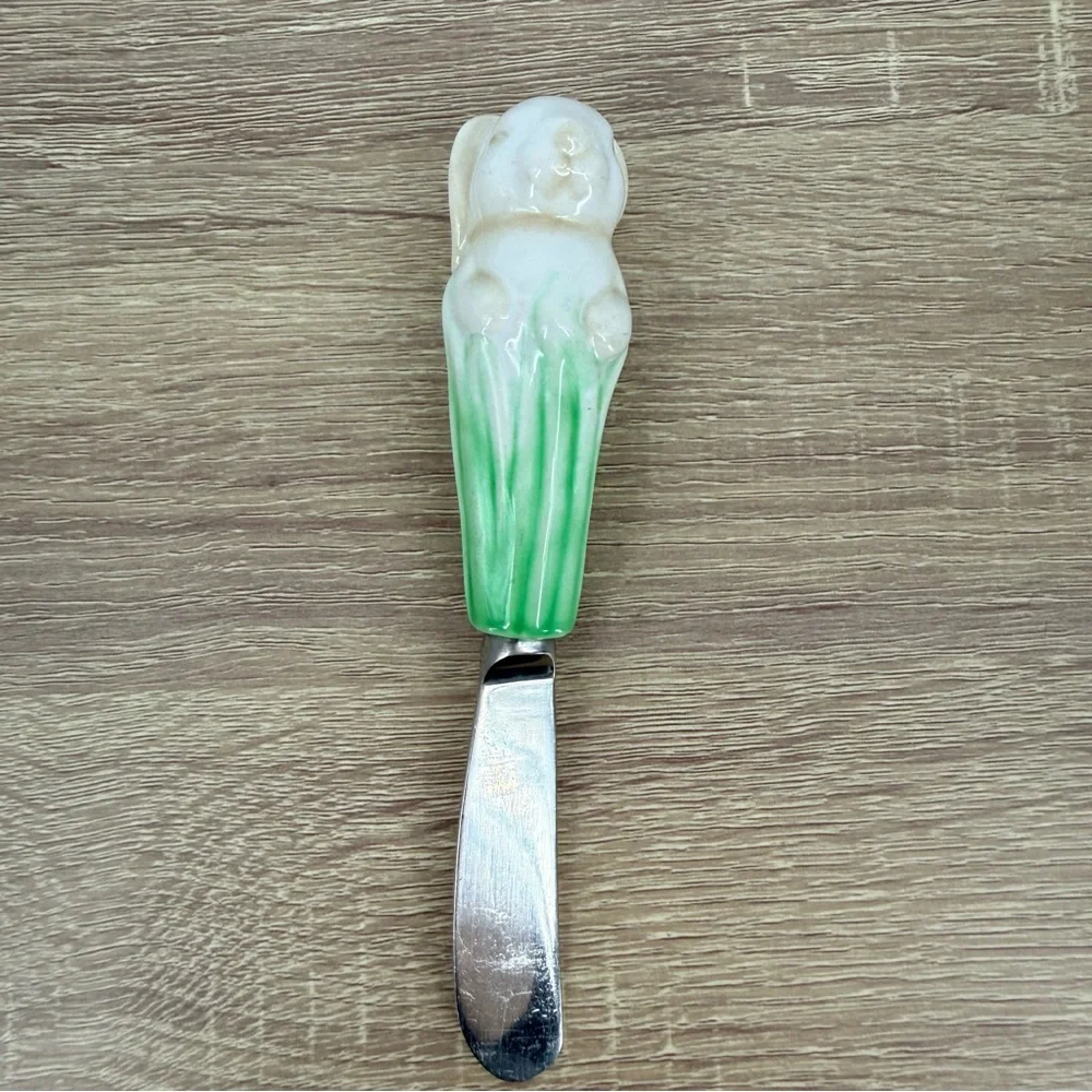 Williams Sonoma Bunny Knife Cheese Spreader Rabbit Cottagecore Farmhouse